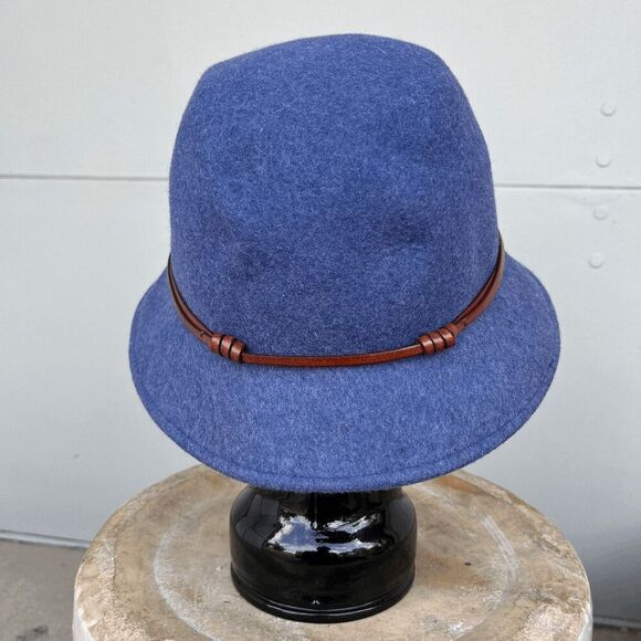 Filippo Catarzi Wool Felt Bucket Hat with Leather Band | Made in Italy O/S - Picture 2 of 7